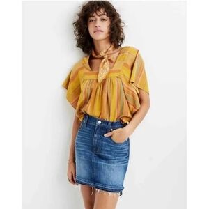 Madewell mini Jean skirt